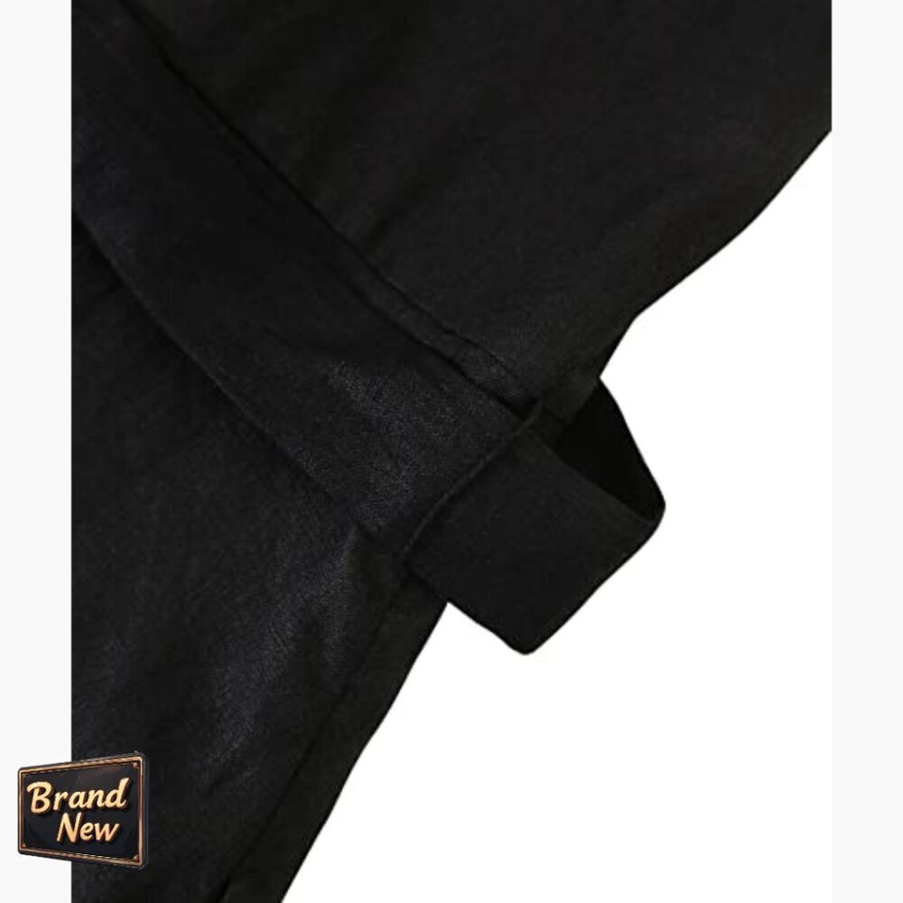 Linen Midi Dress with Pockets and Belt, Sleeveless Button Down - Picture 3 of 7